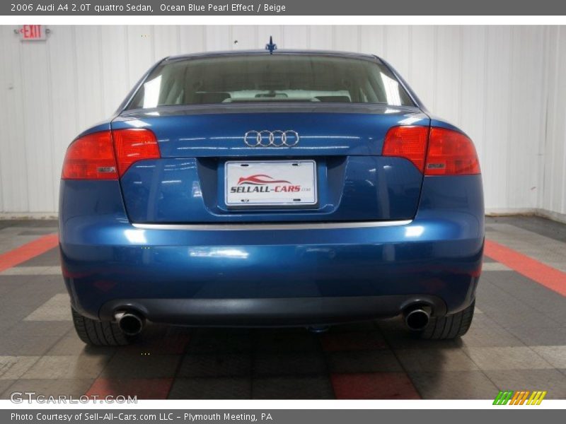 Ocean Blue Pearl Effect / Beige 2006 Audi A4 2.0T quattro Sedan
