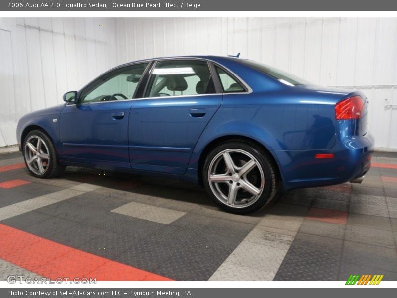 Ocean Blue Pearl Effect / Beige 2006 Audi A4 2.0T quattro Sedan