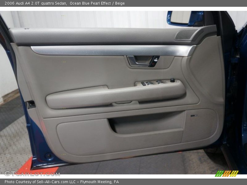 Ocean Blue Pearl Effect / Beige 2006 Audi A4 2.0T quattro Sedan