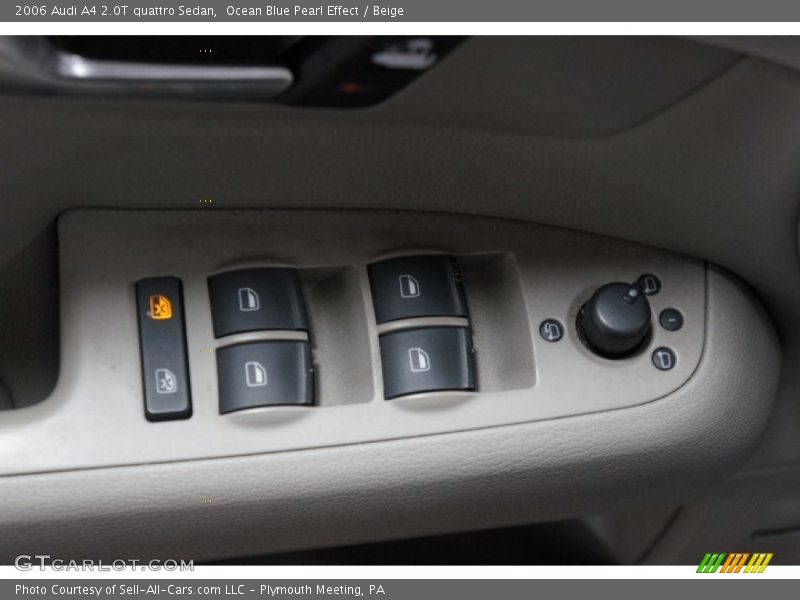 Ocean Blue Pearl Effect / Beige 2006 Audi A4 2.0T quattro Sedan