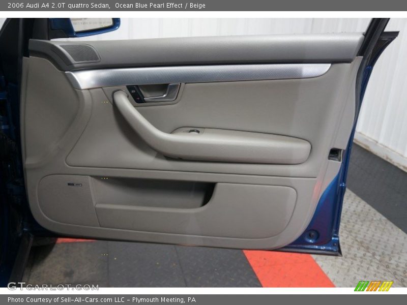 Ocean Blue Pearl Effect / Beige 2006 Audi A4 2.0T quattro Sedan