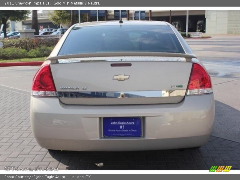 Gold Mist Metallic / Neutral 2011 Chevrolet Impala LT