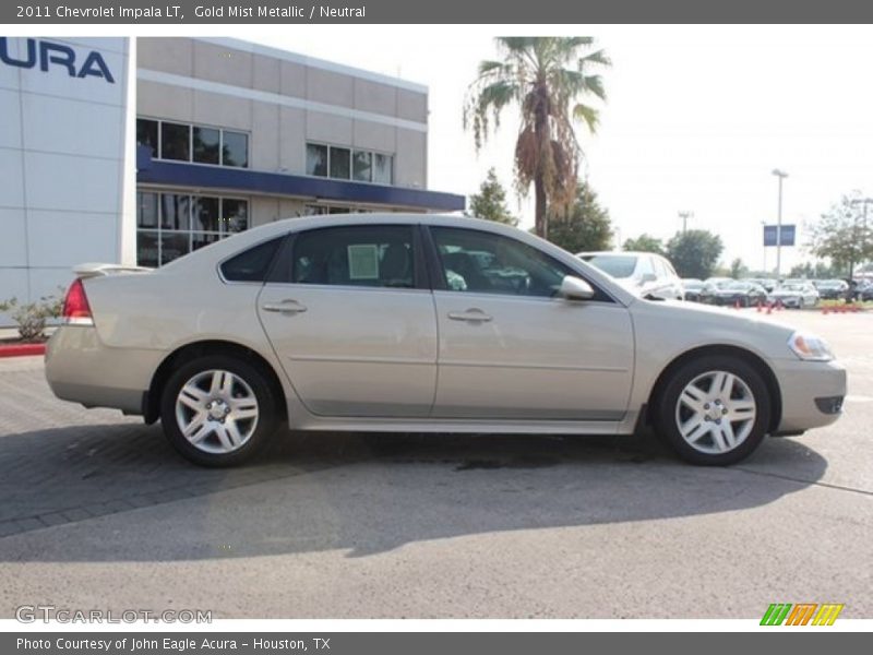 Gold Mist Metallic / Neutral 2011 Chevrolet Impala LT