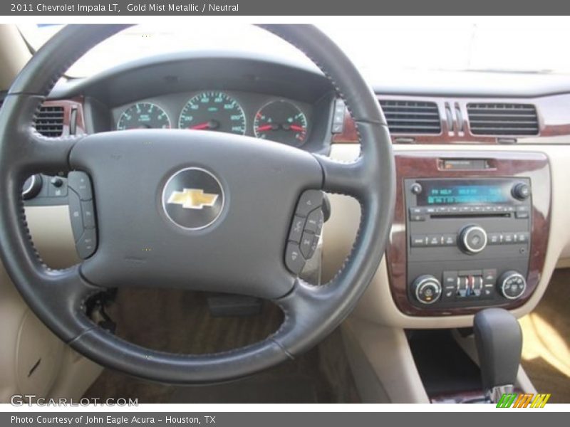 Gold Mist Metallic / Neutral 2011 Chevrolet Impala LT