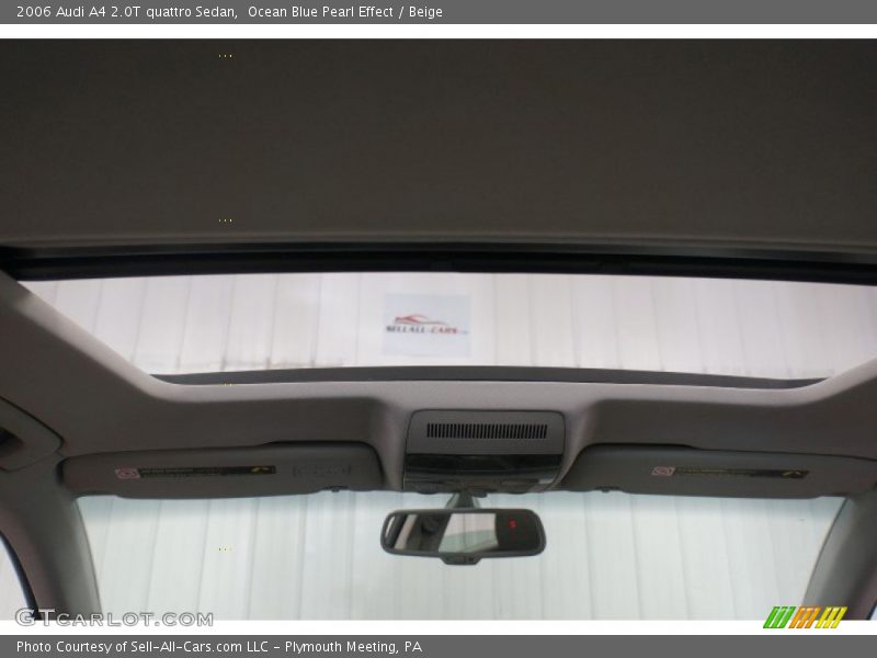Ocean Blue Pearl Effect / Beige 2006 Audi A4 2.0T quattro Sedan