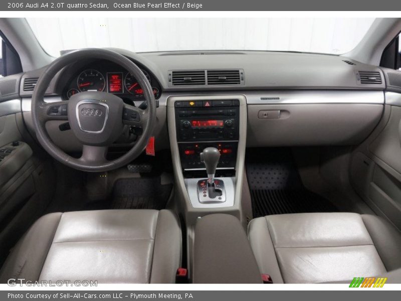 Ocean Blue Pearl Effect / Beige 2006 Audi A4 2.0T quattro Sedan