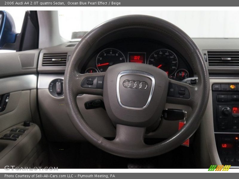 Ocean Blue Pearl Effect / Beige 2006 Audi A4 2.0T quattro Sedan