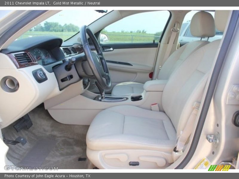 Gold Mist Metallic / Neutral 2011 Chevrolet Impala LT