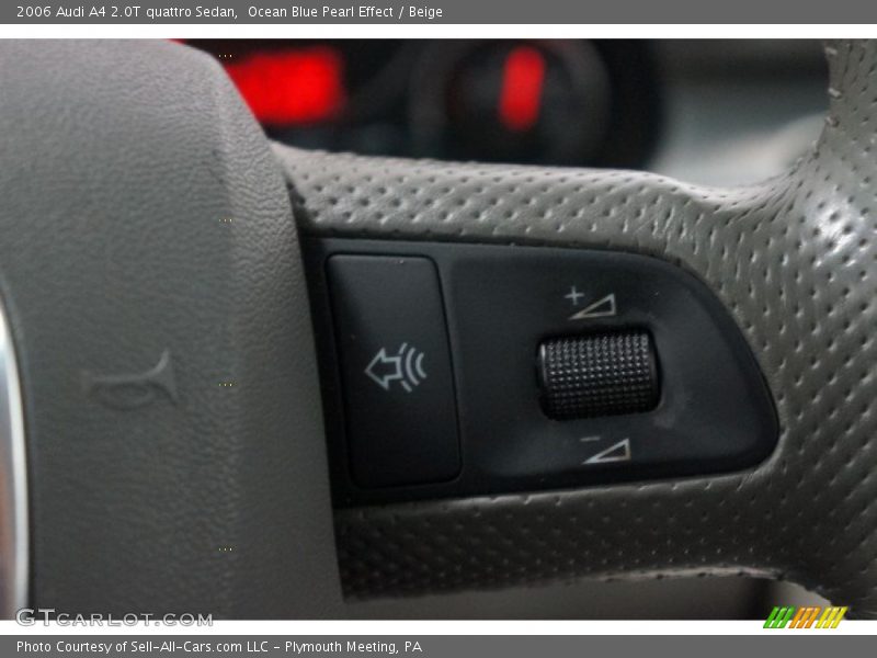Ocean Blue Pearl Effect / Beige 2006 Audi A4 2.0T quattro Sedan
