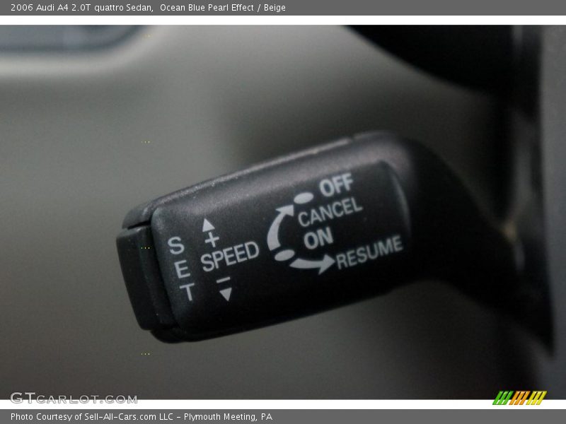 Ocean Blue Pearl Effect / Beige 2006 Audi A4 2.0T quattro Sedan
