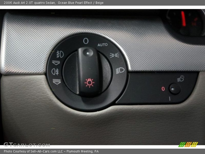 Ocean Blue Pearl Effect / Beige 2006 Audi A4 2.0T quattro Sedan