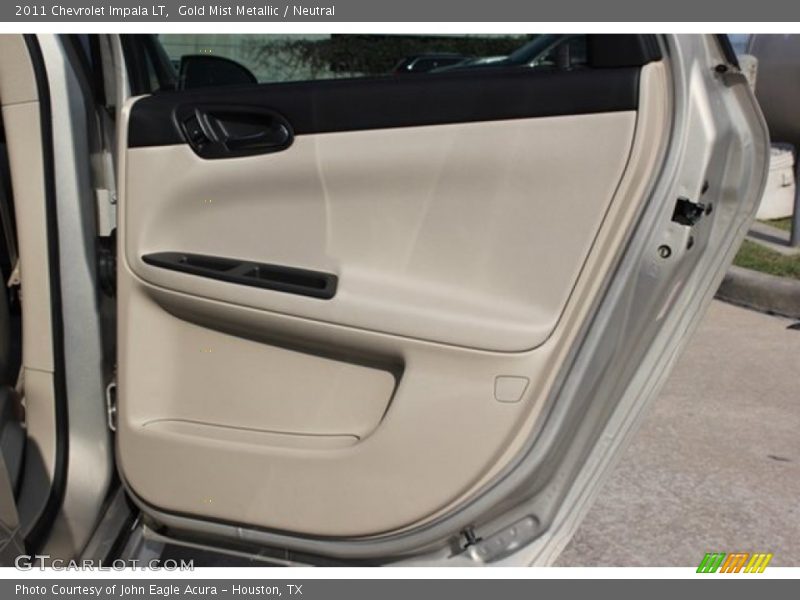 Gold Mist Metallic / Neutral 2011 Chevrolet Impala LT