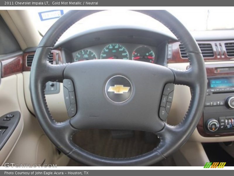 Gold Mist Metallic / Neutral 2011 Chevrolet Impala LT