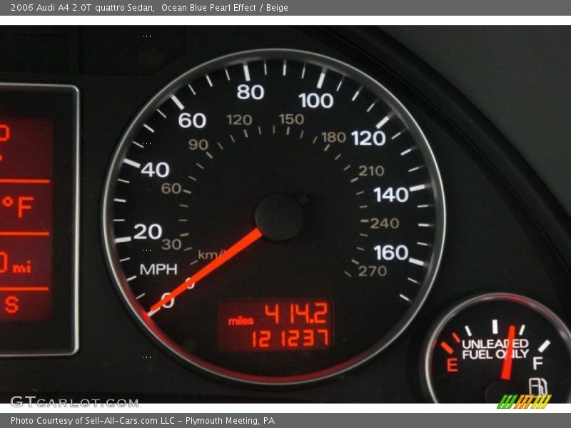 Ocean Blue Pearl Effect / Beige 2006 Audi A4 2.0T quattro Sedan