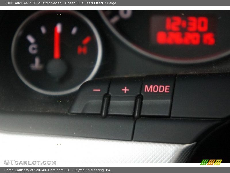 Ocean Blue Pearl Effect / Beige 2006 Audi A4 2.0T quattro Sedan