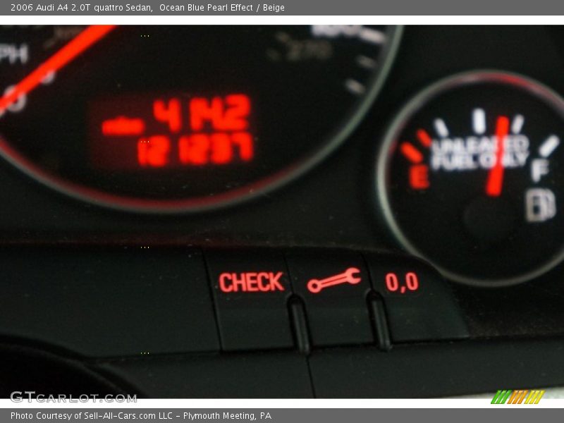 Ocean Blue Pearl Effect / Beige 2006 Audi A4 2.0T quattro Sedan