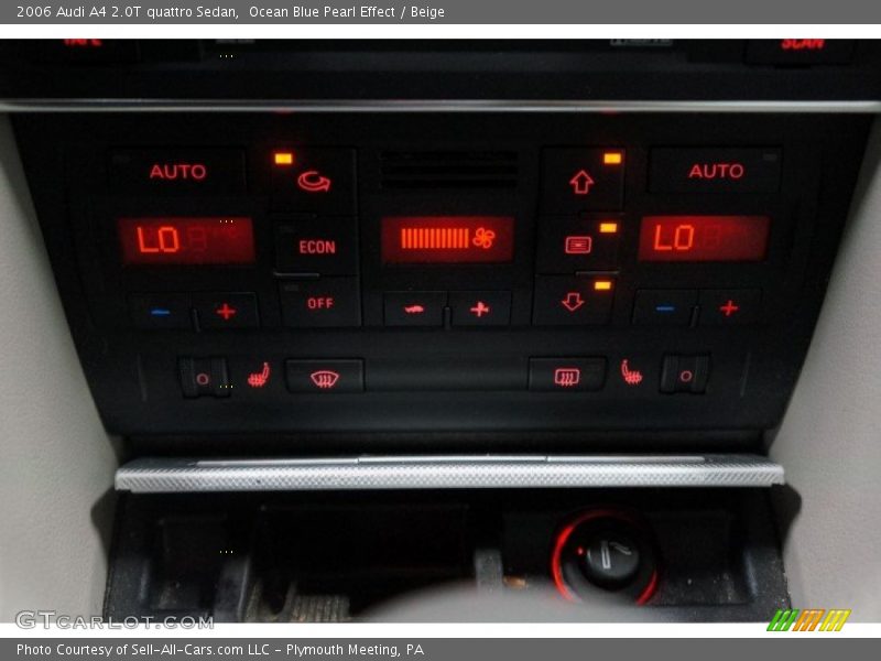 Ocean Blue Pearl Effect / Beige 2006 Audi A4 2.0T quattro Sedan