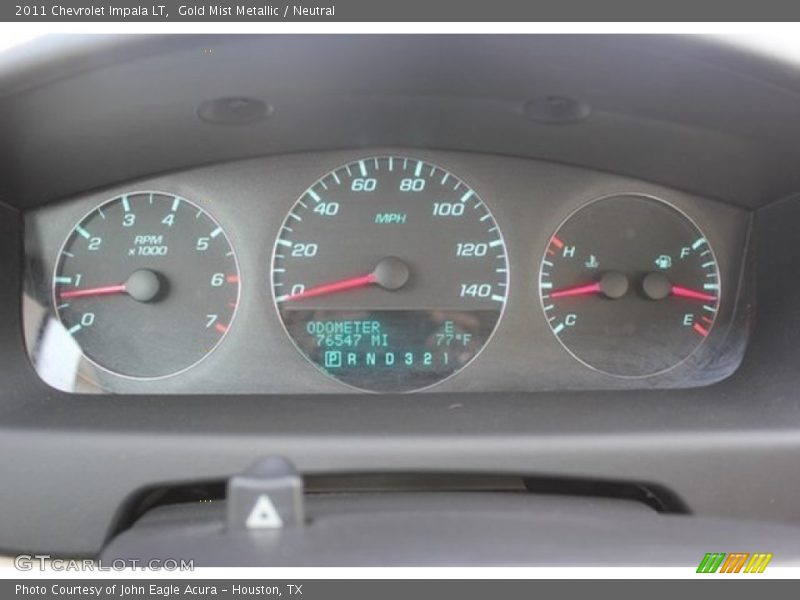 Gold Mist Metallic / Neutral 2011 Chevrolet Impala LT