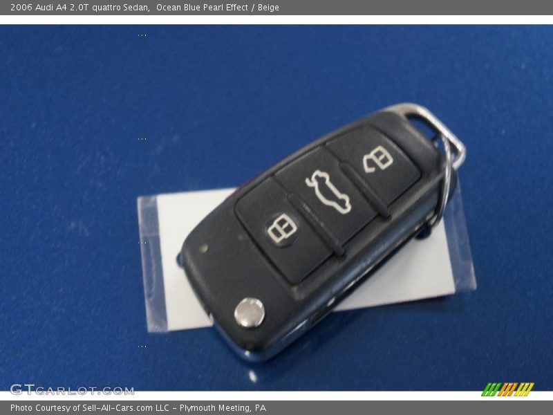 Ocean Blue Pearl Effect / Beige 2006 Audi A4 2.0T quattro Sedan