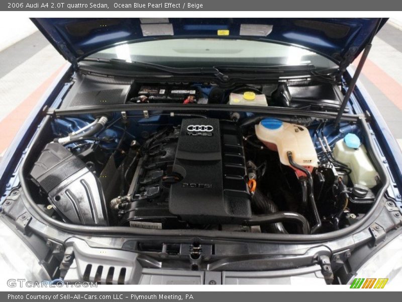 Ocean Blue Pearl Effect / Beige 2006 Audi A4 2.0T quattro Sedan