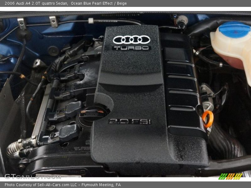 Ocean Blue Pearl Effect / Beige 2006 Audi A4 2.0T quattro Sedan