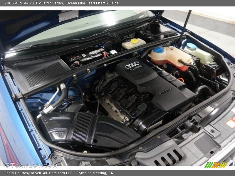 Ocean Blue Pearl Effect / Beige 2006 Audi A4 2.0T quattro Sedan