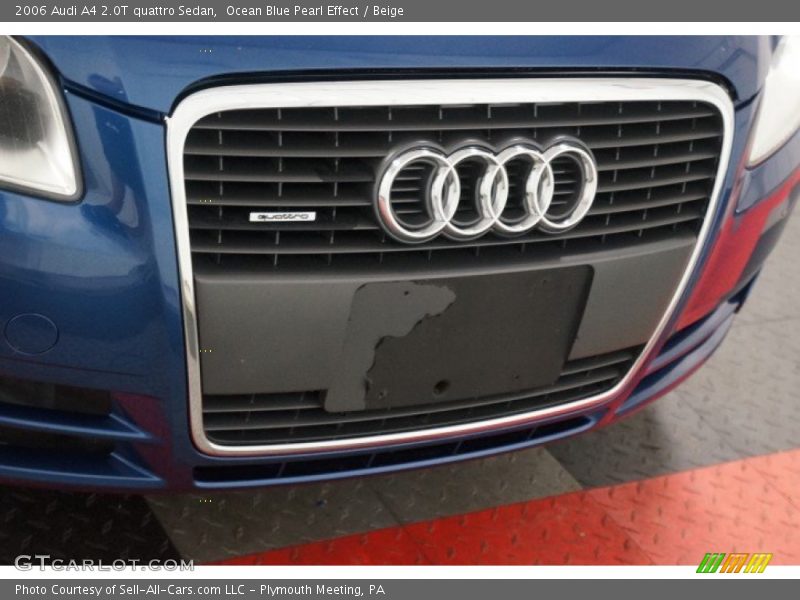 Ocean Blue Pearl Effect / Beige 2006 Audi A4 2.0T quattro Sedan