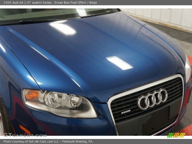Ocean Blue Pearl Effect / Beige 2006 Audi A4 2.0T quattro Sedan