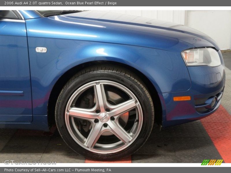 Ocean Blue Pearl Effect / Beige 2006 Audi A4 2.0T quattro Sedan