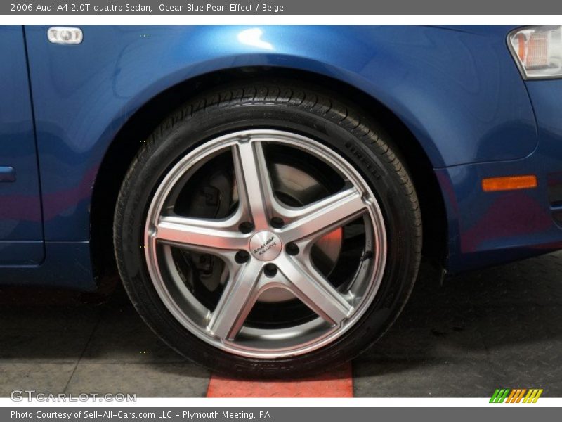 Ocean Blue Pearl Effect / Beige 2006 Audi A4 2.0T quattro Sedan