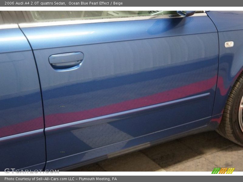 Ocean Blue Pearl Effect / Beige 2006 Audi A4 2.0T quattro Sedan