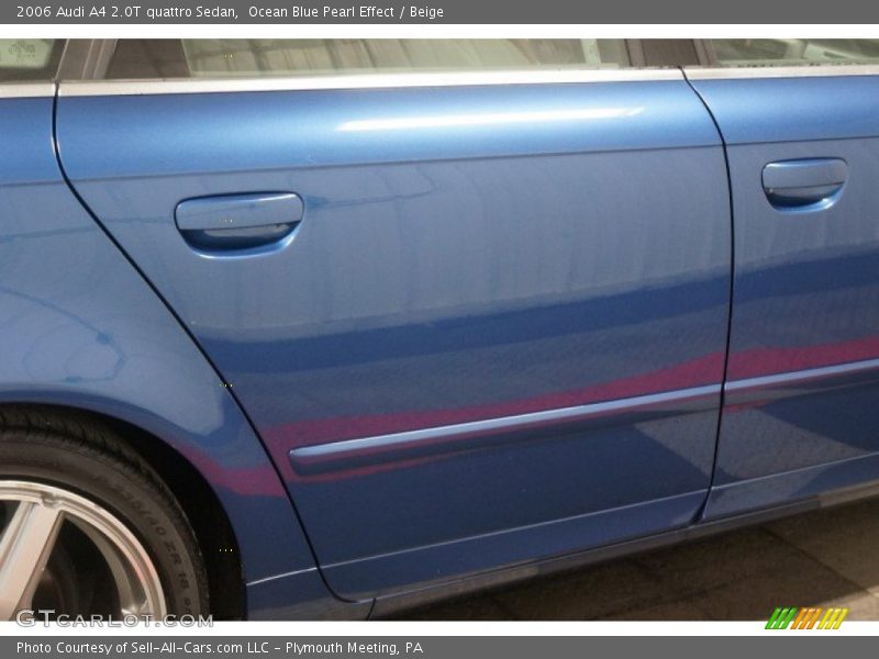 Ocean Blue Pearl Effect / Beige 2006 Audi A4 2.0T quattro Sedan
