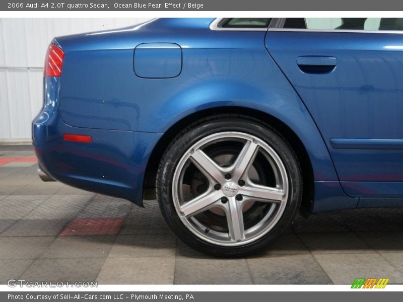 Ocean Blue Pearl Effect / Beige 2006 Audi A4 2.0T quattro Sedan