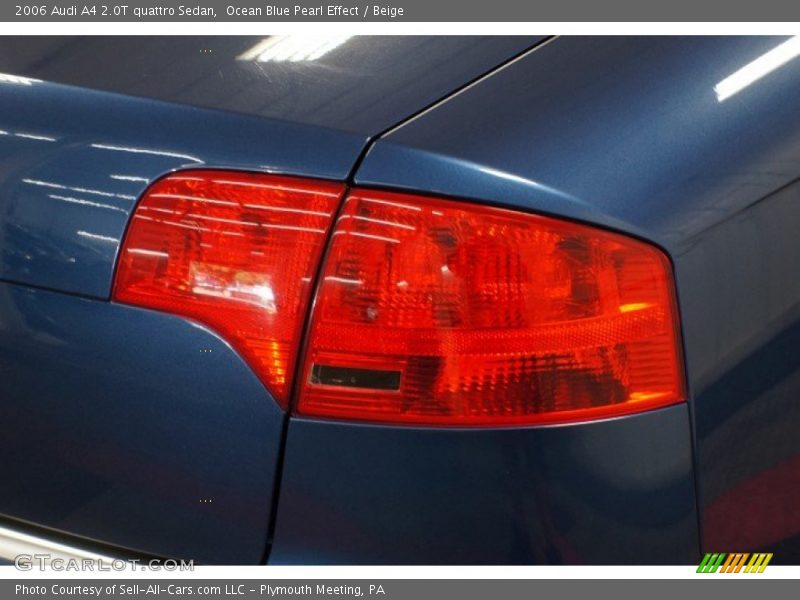 Ocean Blue Pearl Effect / Beige 2006 Audi A4 2.0T quattro Sedan