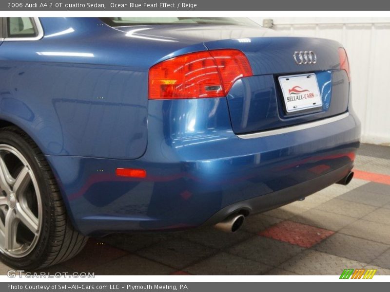 Ocean Blue Pearl Effect / Beige 2006 Audi A4 2.0T quattro Sedan