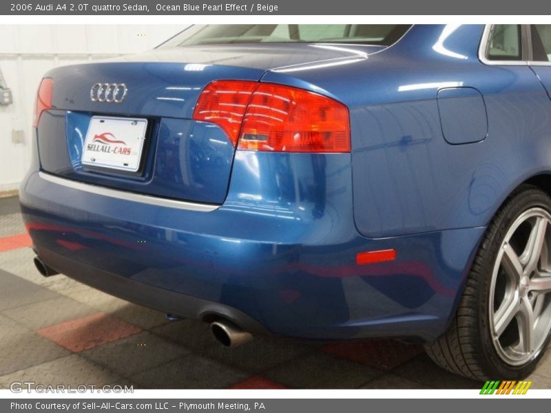 Ocean Blue Pearl Effect / Beige 2006 Audi A4 2.0T quattro Sedan