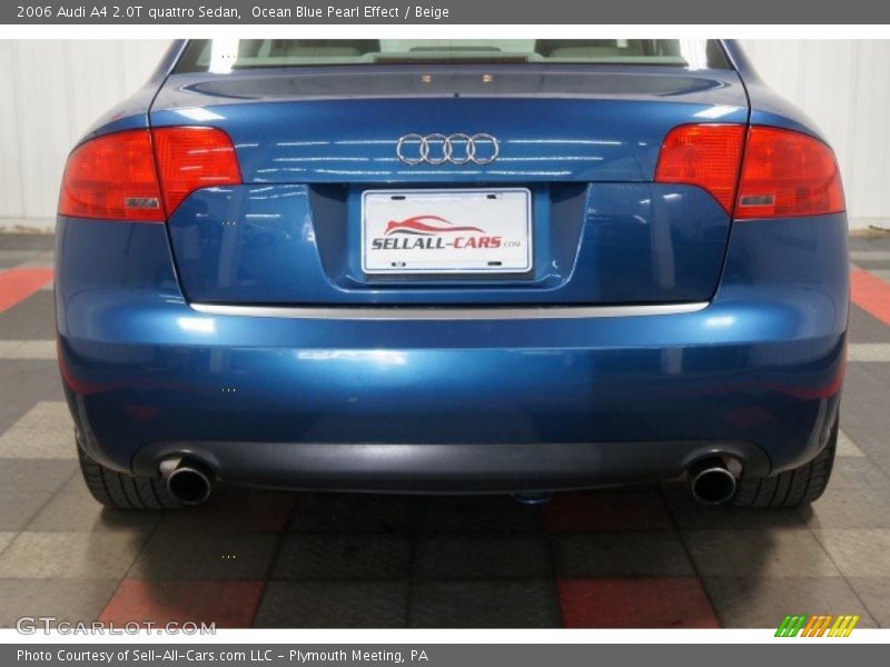 Ocean Blue Pearl Effect / Beige 2006 Audi A4 2.0T quattro Sedan