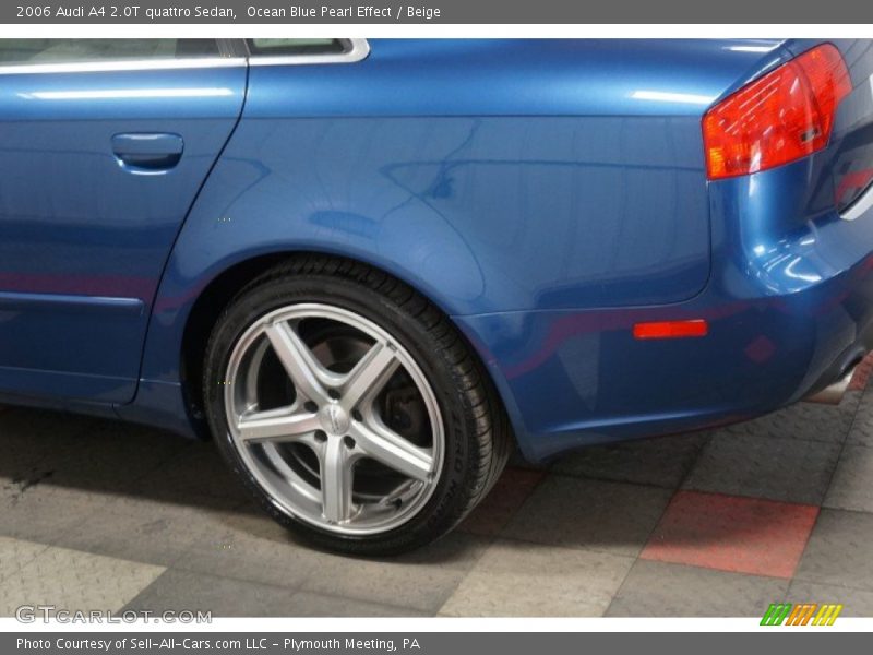 Ocean Blue Pearl Effect / Beige 2006 Audi A4 2.0T quattro Sedan