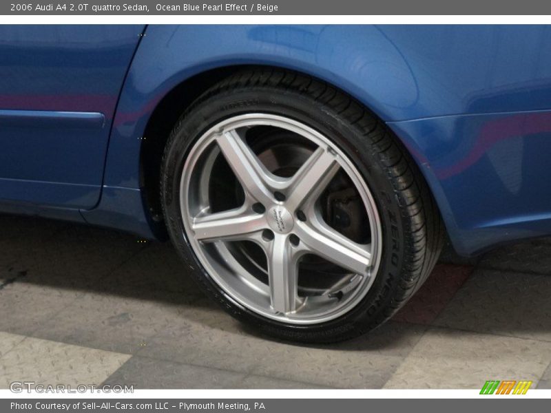 Ocean Blue Pearl Effect / Beige 2006 Audi A4 2.0T quattro Sedan