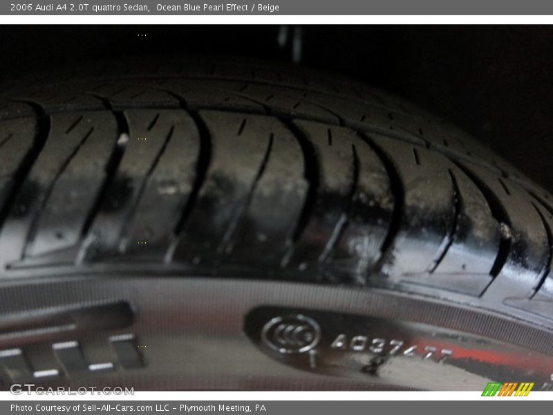 Ocean Blue Pearl Effect / Beige 2006 Audi A4 2.0T quattro Sedan