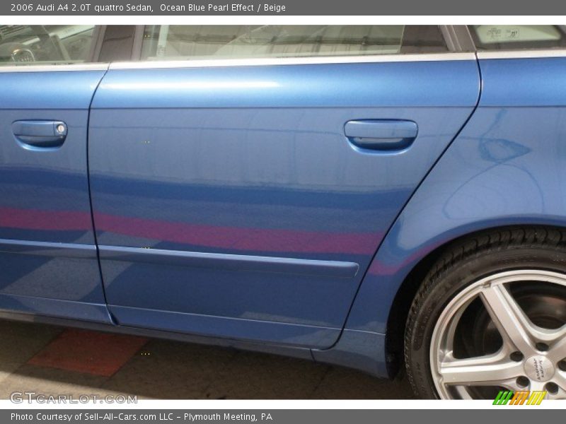Ocean Blue Pearl Effect / Beige 2006 Audi A4 2.0T quattro Sedan