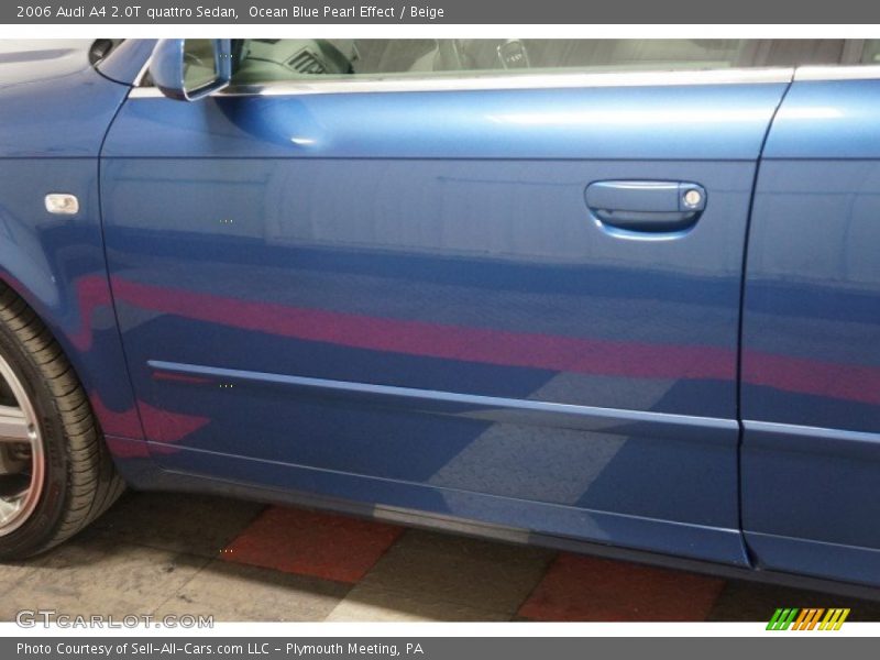 Ocean Blue Pearl Effect / Beige 2006 Audi A4 2.0T quattro Sedan