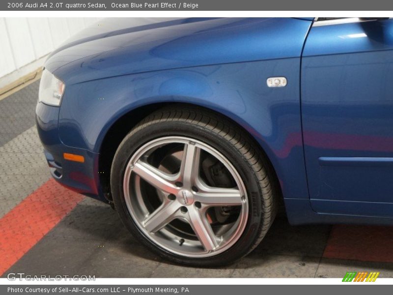 Ocean Blue Pearl Effect / Beige 2006 Audi A4 2.0T quattro Sedan