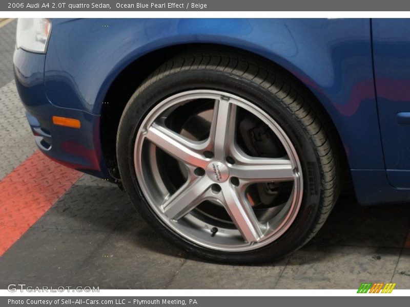 Ocean Blue Pearl Effect / Beige 2006 Audi A4 2.0T quattro Sedan