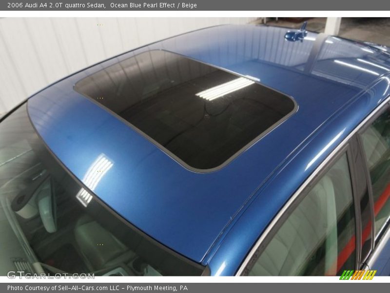 Ocean Blue Pearl Effect / Beige 2006 Audi A4 2.0T quattro Sedan