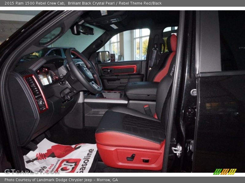  2015 1500 Rebel Crew Cab Rebel Theme Red/Black Interior