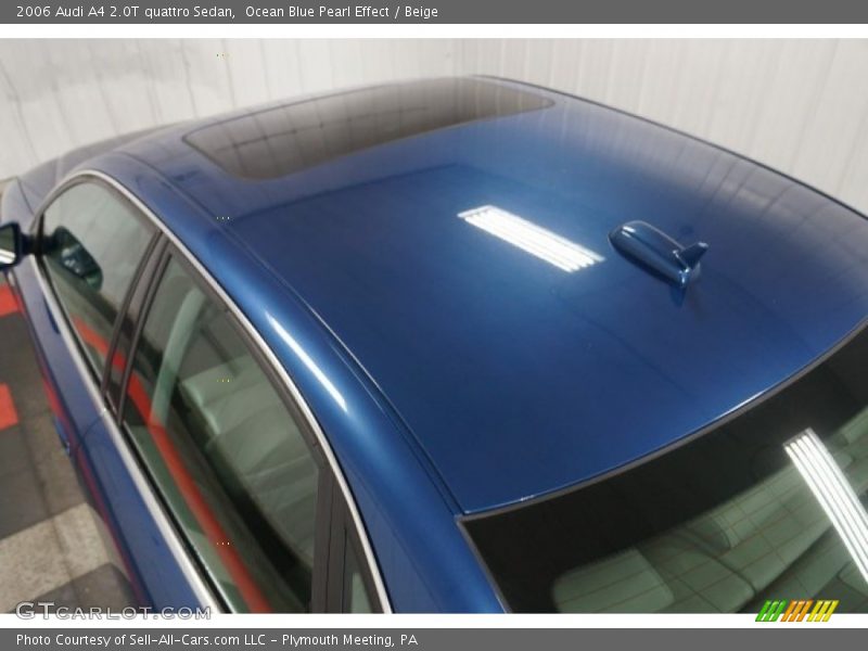 Ocean Blue Pearl Effect / Beige 2006 Audi A4 2.0T quattro Sedan