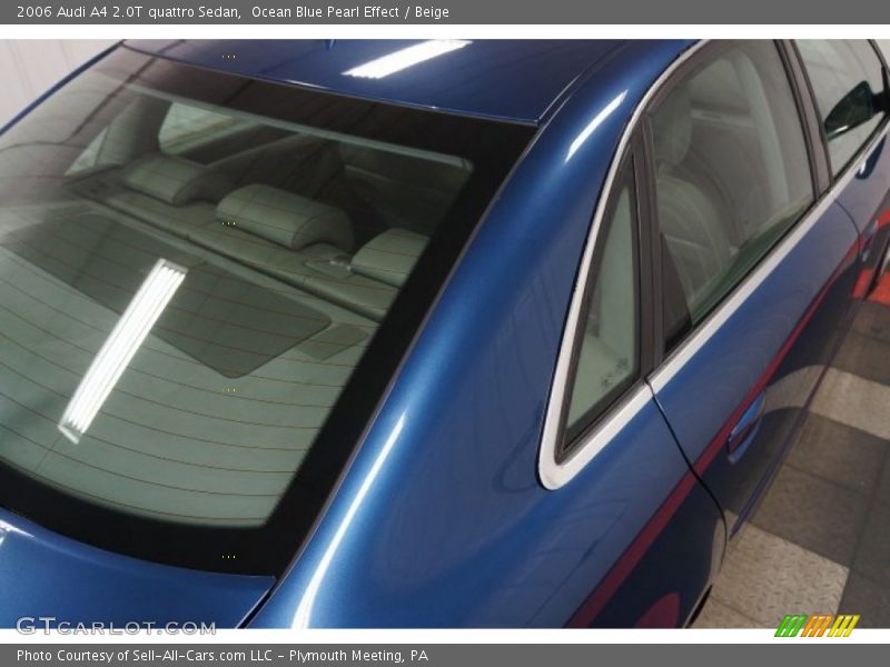 Ocean Blue Pearl Effect / Beige 2006 Audi A4 2.0T quattro Sedan