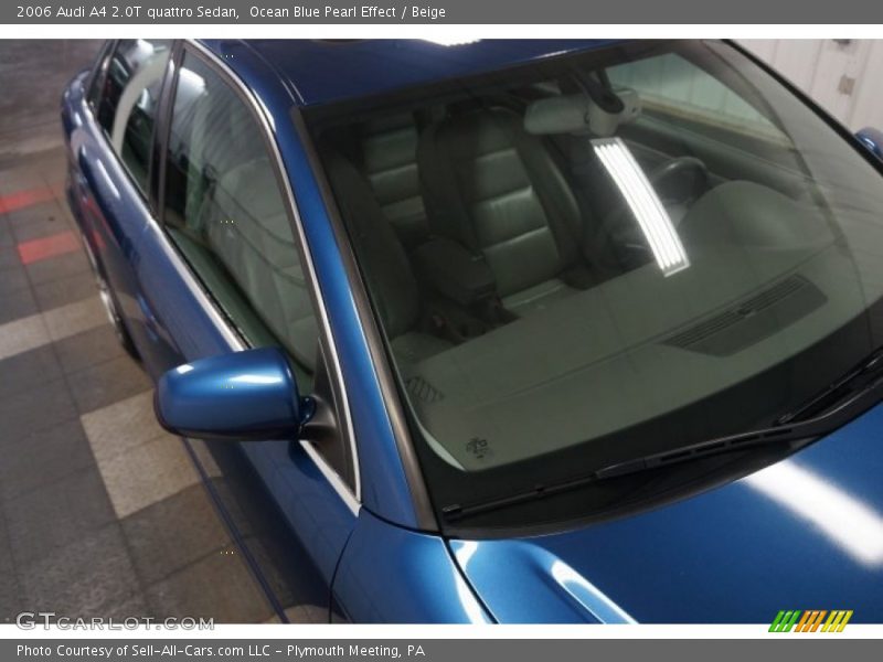 Ocean Blue Pearl Effect / Beige 2006 Audi A4 2.0T quattro Sedan