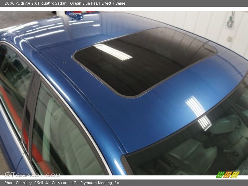 Ocean Blue Pearl Effect / Beige 2006 Audi A4 2.0T quattro Sedan